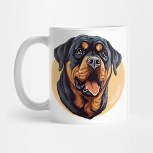 Rotweiler Rottie Dog Breed Cursive Graphic Mug